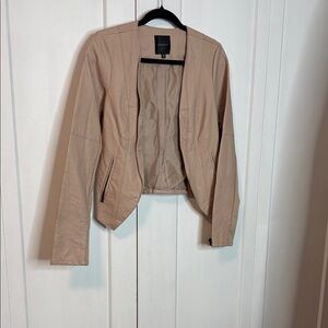 Dynamite - Small - Dusty Pink Beige Blazer Moto Blazer Jacket  with pockets